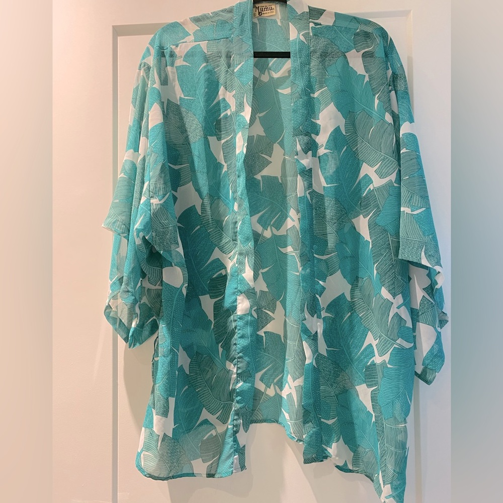 Sheer kimono coverup